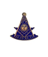 Past Master Masonic Freemason AF&amp;AM W Square Lapel Pin - £6.36 GBP