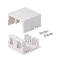 100 Pack Surface Mount Box 2 Port Double Hole Keystone Jack Cat5e/Cat6 W... - $139.99