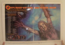 Ozzy Osbourne Poster Trade Ad Bark At The Moon Tour Dates 1984 Black Sabbath - £141.63 GBP