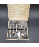 Very Detailed Italian Six (6) Piece Silver Plate Hors D’oeuvres Serving Set - €25,60 EUR