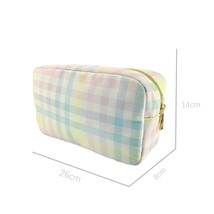 Plaid Cosmetic Bag S M L XL Fashion Cosmetic Pouch Make Up Bag Waterproof Travel - £53.88 GBP