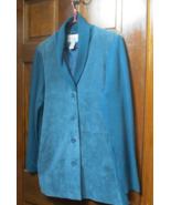 Linea by Louis Dell&#39;olio Suede sweater jacket vintage - $32.45