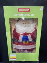 Holiday Home LED Twinkling Santa 30&quot; Tall Christmas Decoration - $25.83