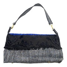Custom Handmade Vintage Purse Fashion Shoulder Bag GREY BLACK - $29.69