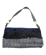 Custom Handmade Vintage Purse Fashion Shoulder Bag GREY BLACK - £23.36 GBP