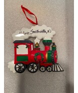4&quot; Ceramic Historic Smithville, NJ Christmas Train Ornament *NEW* ppp1 - $222.37 MXN