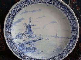 Delfts Royal Sphinx - Boch - Maastricht Wall Platter- House On The Water - €104,56 EUR