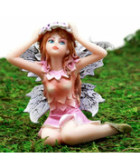 Fairy Garden Lavender Laurel Fairy Waking Up Figurine 3.25&quot;H Miniature F... - $31.50 CAD