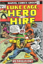 Luke Cage, Hero For Hire Comic Book #14 Marvel Comics 1973 FINE+ - £10.08 GBP