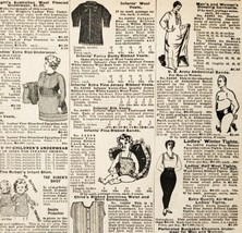 1900 Under Garments Sleepwear Advertisement Victorian Sears Roebuck 5.25... - £12.53 GBP