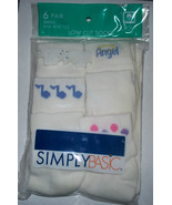 SIMPLY BASIC Girl&#39;s Low Cut Socks - 6 Pair - Sz. Small (Shoe Sizes 6 -10... - £5.49 GBP