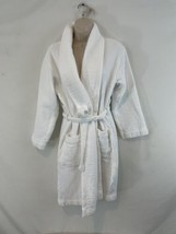 Haven 24in x 42in S/XS Bright White Organic Indian Cotton Waffle Bath Robe - £56.26 GBP