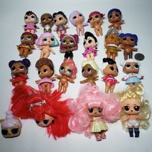 Lot of 20 LOL Surprise! 3&quot; Dolls Plus 2 Heads MGA Lil Sisters Glitter - £27.61 GBP