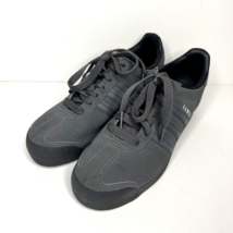 Adidas Samoa Sneakers Mens Size 8 Dark Grey Charcoal Black Athletic Shoes G59322 - £46.51 GBP