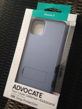 NEW! iphone 11 Quikcell Advocate Blue Defense + Kickstand Cell Mobile Ph... - $17.82