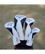 Golf Club Driver Fairway Wood Hybrid Head Cover Callaway V White-Black 4... - $863.41 MXN