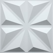 Dundee Deco 3D Wall Panels - Contemporary Geometric Paintable White PVC Wall Pan - $7.83+