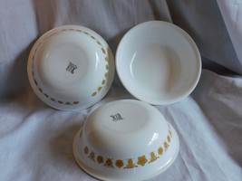 3 ea Corelle Butterfly Gold 6" cereal Bowls - $4.99