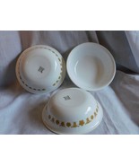 3 ea Corelle Butterfly Gold 6&quot; cereal Bowls - £3.18 GBP