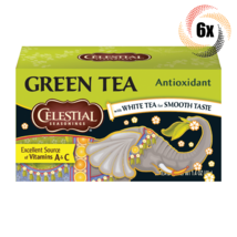 6x Boxes Celestial Seasonings Antioxidant Green Tea | 20 Bags Each | 1.4oz - £27.36 GBP