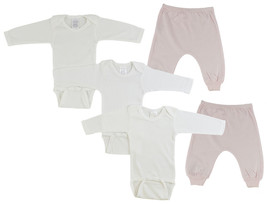 Girl 100% Cotton Infant Long Sleeve Onezies and Joggers Large - £27.84 GBP