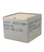 Vintage US Army Military ARMT Section Wood Wooden Box Compartment Bin Sl... - $69.25