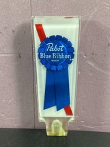 PBR Tapper Clear Lucite Pabst Blue Ribbon beer tap rock n roll Vintage - £11.15 GBP