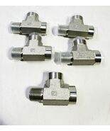 5-Hydraulic 3/8” NPT Steel Street Tee Adapter Fitting 6,000 PSI 5602-06-... - $515.08 MXN