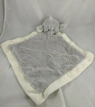 Baby Ganz Elephant Lovey Security Blanket Gray Cream Stuffed Animal Toy - £15.27 GBP