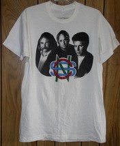 Crosby Stills &amp; Nash Concert Shirt Vintage 1990 Live It Up Single Stitched X-LG - £129.74 GBP