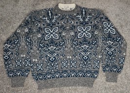 Vintage Wool Sweater Adult Large Italian Knitted Winter Sears Roebuck Fair Isle - £20.29 GBP
