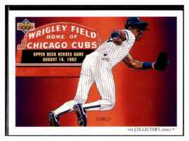 1992 Upper Deck Shawon
  Dunston   TC, CL Chicago Cubs Baseball
  Card GMMGA - £2.35 GBP