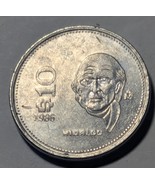 $10 Mexico Miguel Hidalgo Costilla Vertical Value Coin, Various Years Av... - $18.89 MXN