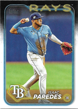 Isaac Paredes 2024 Topps #392 Tampa Bay Rays Baseball Card - £0.48 GBP