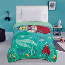 PRINCESS ARIEL DISNEY ORIGINAL LICENSED BEDSPREAD AND SHEET SET 4  PC TW... - $1,403.73 MXN