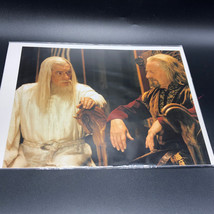 Lord Of Rings Hobbit Photograph Picture Gandalf King Theoden Council Helms Deep - £11.21 GBP