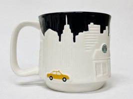 Starbucks New York Yellow Taxi Cab Skyline Relief Mug Limited City Icon 18Oz - $197.01