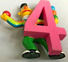 Bert Cake Topper Jim Henson Sesame Street Number Four 4 Pvc Figure Applause - £11.04 GBP