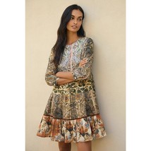 New Anthropologie Ro&#39;s Garden Rene Mini Dress $185 XS Floral Resortwear - $2,364.15 MXN