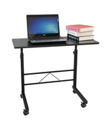 Table Desk Side Computer Laptop Adjustable Rolling Sofa Bed Home Office ... - $45.55