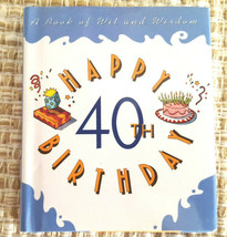 40th Birthday Gift A Book of Wit and Wisdom(Very Small Book: 3.25&quot;x3.75&quot;x.25&quot;) - £3.98 GBP