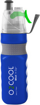 Power Flow Mist And Sip Grip Band Bottle With Carry Loop 24 Oz, Blue/Gray - £23.90 GBP