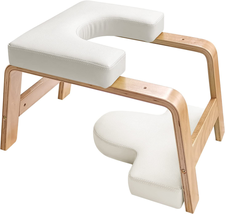 Yoga Headstand Bench- Stand Yoga Chair for Family, Gym - Wood and PU Pads - $138.36