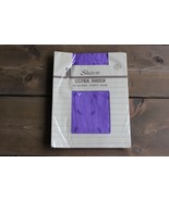 Vintage NWT Sharon Jacquard Ultra Sheer P/M 100-140lbs Pantyhose Purple ... - £4.69 GBP