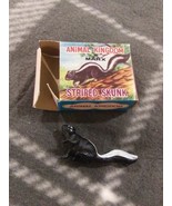 SCARCE 1960s MARX ANIMAL KINGDOM STRIPED SKUNK FIGURE in ORIGINAL BOX - $16.67 CAD