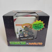 TMNT x Naruto Collab Takeout Bowl w/ Chopsticks &amp; Socks Anime Collector ... - $21.77