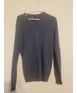 Men&#39;s robert bruce V-Neck Sweater Vest  SIZE MEDIUM dark blue - £7.85 GBP