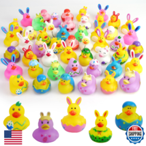 50x Easter Rubber Ducks - Mini 2.1" Bunny &amp; Egg Duckies Bath Toys for Kids - $50.55