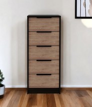 18" Brown and Black Five Drawer Standard Chest - $9,133.48 MXN