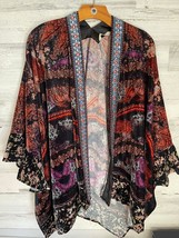 Soft Surroundings Kimono Cape Top Women&#39;s One Size Multicolor Open Front... - £24.29 GBP